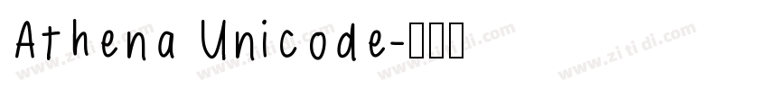 Athena Unicode字体转换